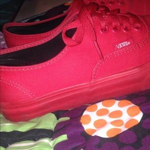 Red/Red Vans !